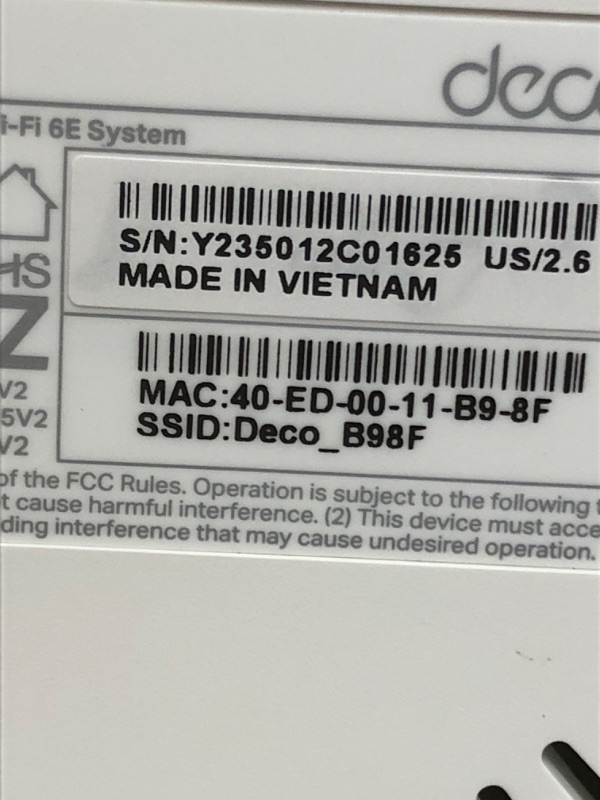 Photo 4 of TP-Link Deco AXE5400 Tri-Band WiFi 6E Mesh System – Wi-Fi up to 7200 Sq.Ft, Engadget Rated Best Mesh For Most People, Replaces WiFi Router and Extender, AI-Driven Mesh New 6GHz Band, 3-Pack(Deco XE75) WiFi 6E Mesh, 3-Pack