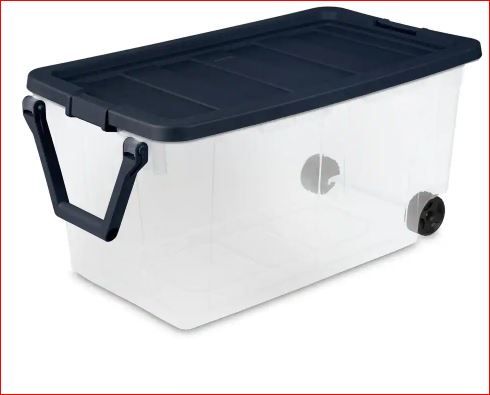 Photo 3 of 160 Qt. Wheeled Storage Box
2 