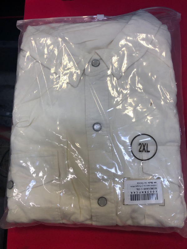 Photo 1 of 2XL JMIERR Mens Flannel Shirts Casual Long Sleeve Button-Down Plaid Brushed Cotton Shirt