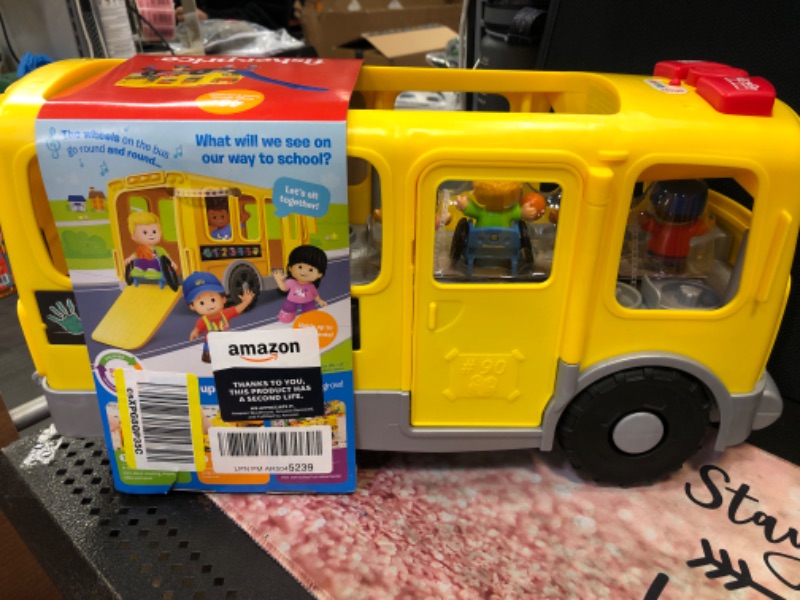 Photo 2 of Fisher-Price Little People Toddler Learning Toy Big Yellow School Bus With Lights Sounds & Smart Stages, 4 Figures, Ages 1+ Years Big School Bus