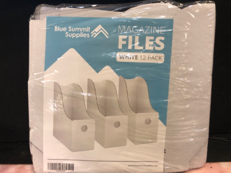 Photo 2 of magazine files   white 12 pack 