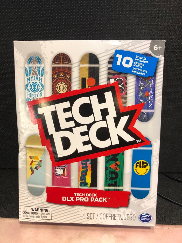 Photo 2 of TECH DECK, DLX Pro 10-Pack of Collectible Fingerboards, for Skate Lovers, Kids Toy for Ages 6 and up