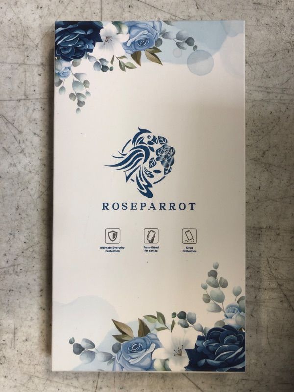 Photo 2 of [5-in-1] RoseParrot iPhone 13 Pro Max Case with Screen Protector + Ring Holder + Waterproof Pouch, Clear with Floral Pattern Design, Shockproof Protective Cover ?Fireflies? B-Fireflies