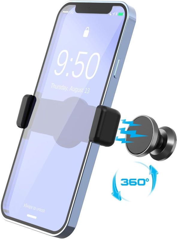 Photo 1 of Magnetic Phone Holder for Car, Universal Super Strong Magnetic Car Phone Mount with 2 Mounting Methods Phone Mount for Car, Flexible & Stable Car Phone Holder Dashboard Desk for All Smartphones
