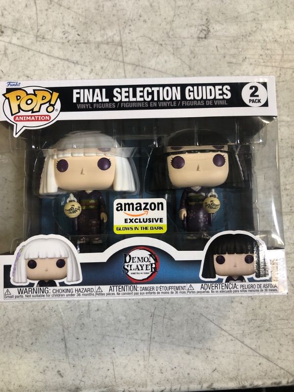 Photo 2 of Funko Pop! Animation: Demon Slayer - Final Selection Guides, Kanata and Kiriya Glow in The Dark (2-Pack), Amazon Exclusive