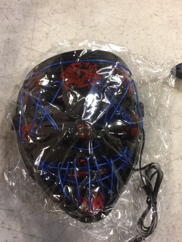Photo 1 of ELIATER Halloween Mask LED Light up Mask for Festivals, Masquerade Parties, Carnival
