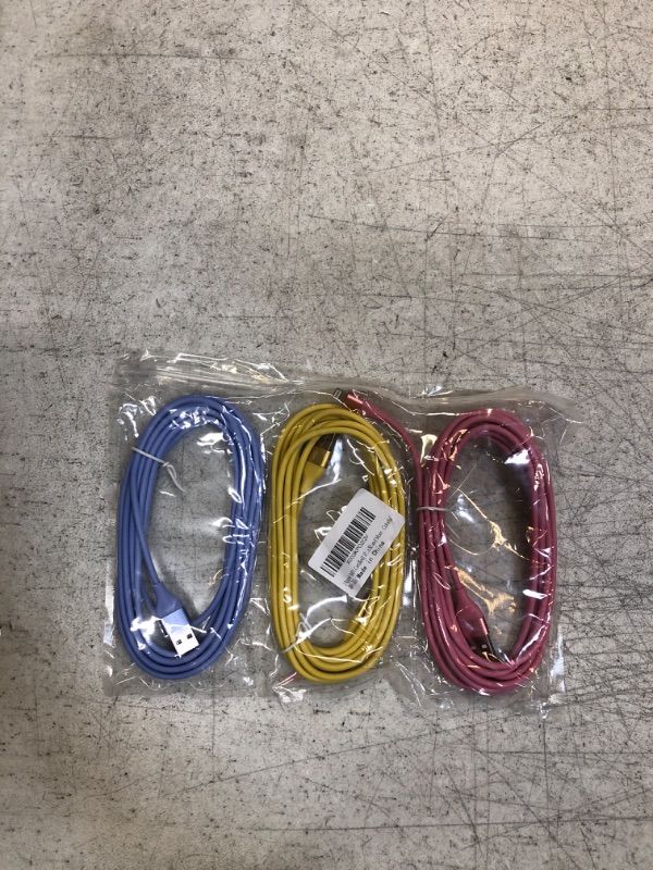 Photo 3 of [Apple MFi Certified] iPhone Charger 3Pack 10FT Lightning Cable Fast Charging iPhone Charger Cord Compatible with iPhone 14 13 12 11 Pro Max XR XS X 8 7 6 Plus SE and More - Colorful
