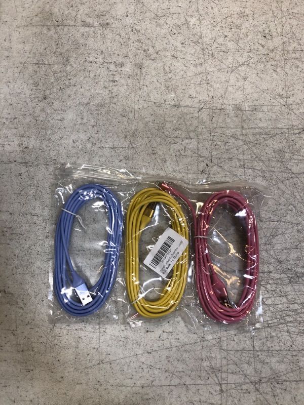 Photo 1 of [Apple MFi Certified] iPhone Charger 3Pack 10FT Lightning Cable Fast Charging iPhone Charger Cord Compatible with iPhone 14 13 12 11 Pro Max XR XS X 8 7 6 Plus SE and More - Colorful
