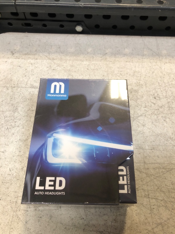 Photo 2 of Monmonma 9005 HB3 LED Headlight bulbs,15000LM High/Low Beam 6000K Cool White LED Headlights, 300% Brighter Halogen Upgrade Replacement, Plug and Play Pack of 2