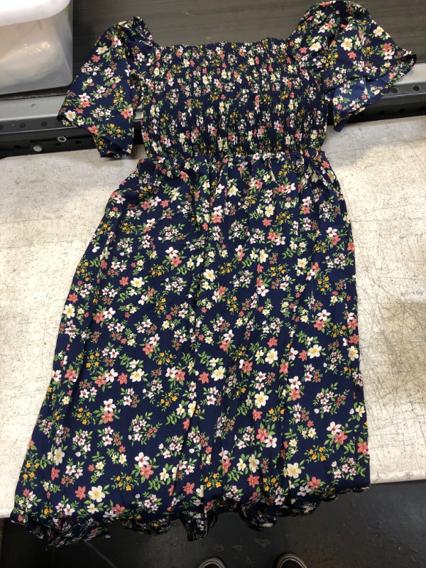 Photo 1 of Blue Floral Maxi Dress Medium 