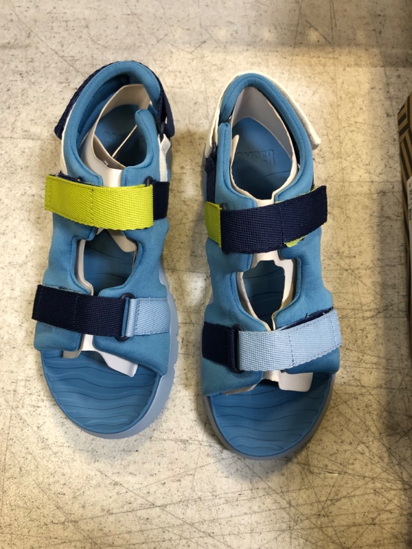 Photo 2 of Camper Unisex-Child Ankle-Strap Flat Sandal Medium Blue 3 Big Kid