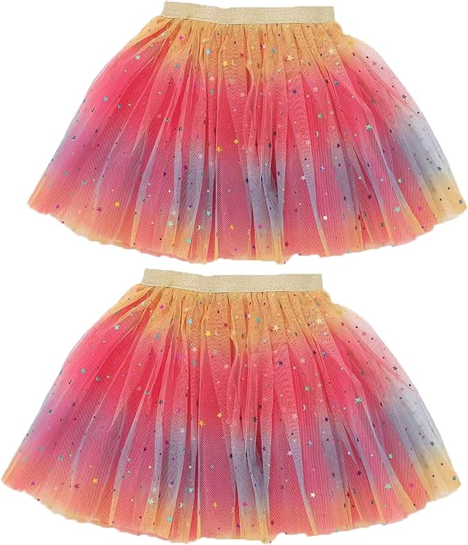 Photo 1 of ASAHEL Baby Girls Tutu Skirt Toddler Kids 2-8 Years 4 Layers Sequin Dance Dress Birthday Halloween Christmas Party Costume
