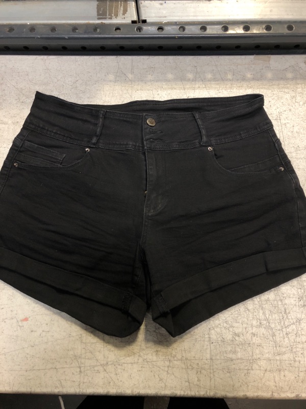 Photo 1 of Black Denim Shorts 14-16