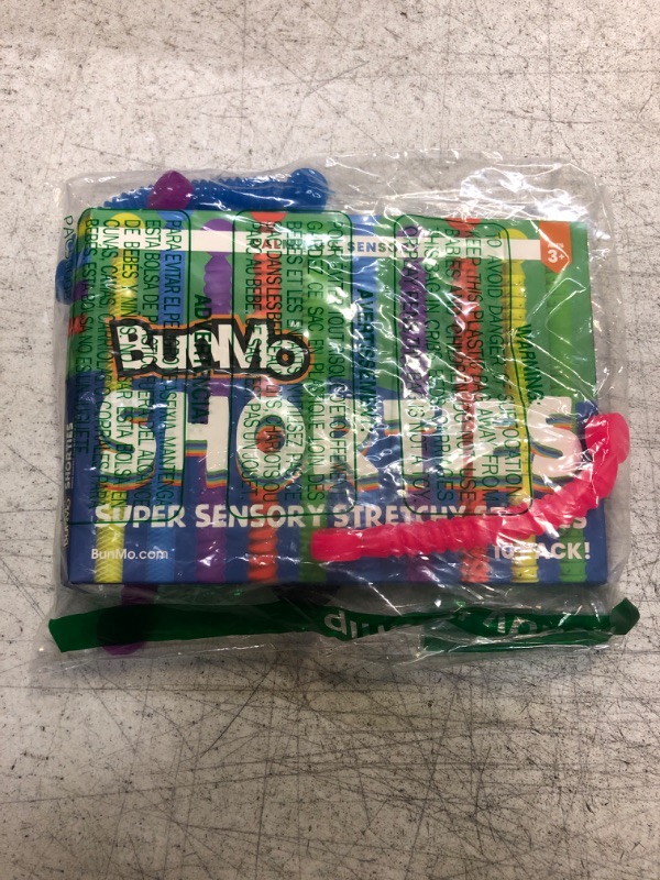 Photo 2 of BUNMO Stretchy Strings Super Sensory Mini 10pk | Calming Monkey Noodles | Perfect Fidget Toys for Anxiety & Stress | Great Kids Party Favors | Hours of Fun for Kids | Great Kids Party Favors 10pk Stretchy Strings