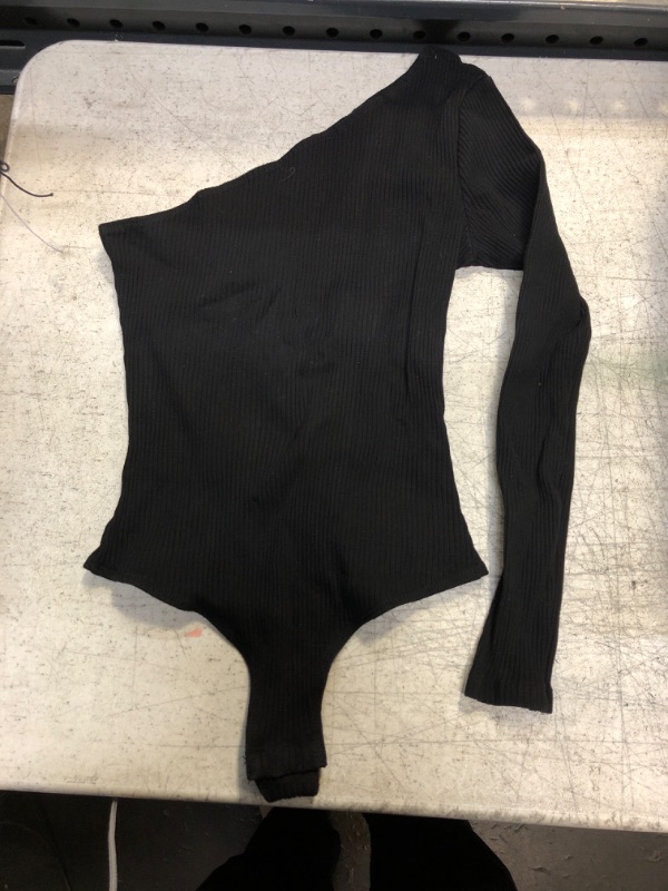 Photo 1 of Black One Sleeve Bodysuit Large 