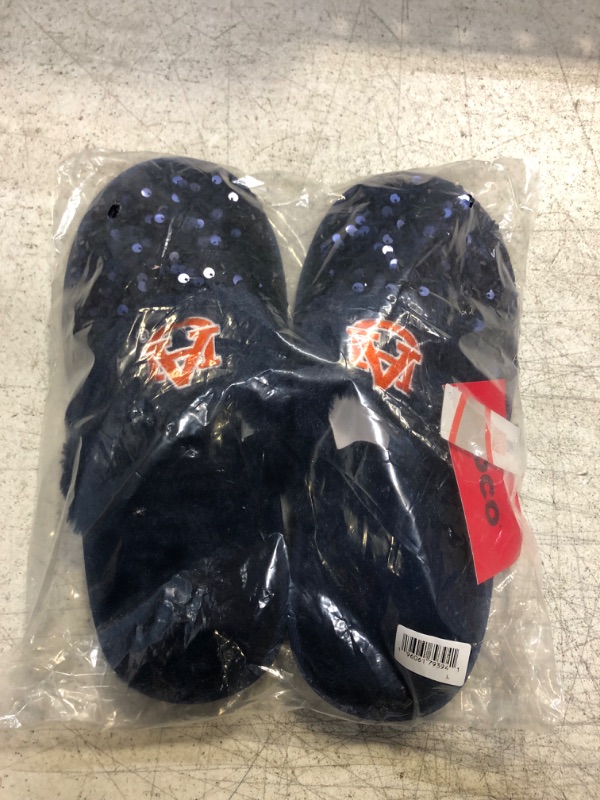 Photo 2 of FOCO Women's NCAA College Team Logo Ladies Sequin Fashion Slippers 9-1813 Team Color