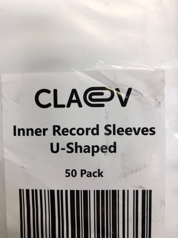 Photo 3 of Claev 50 Inner Record Sleeves for 33 LP Vinyl Records (12 inch, U-Shape, Translucent), No Bunching Anti Static Protective Covers for Album Storage
