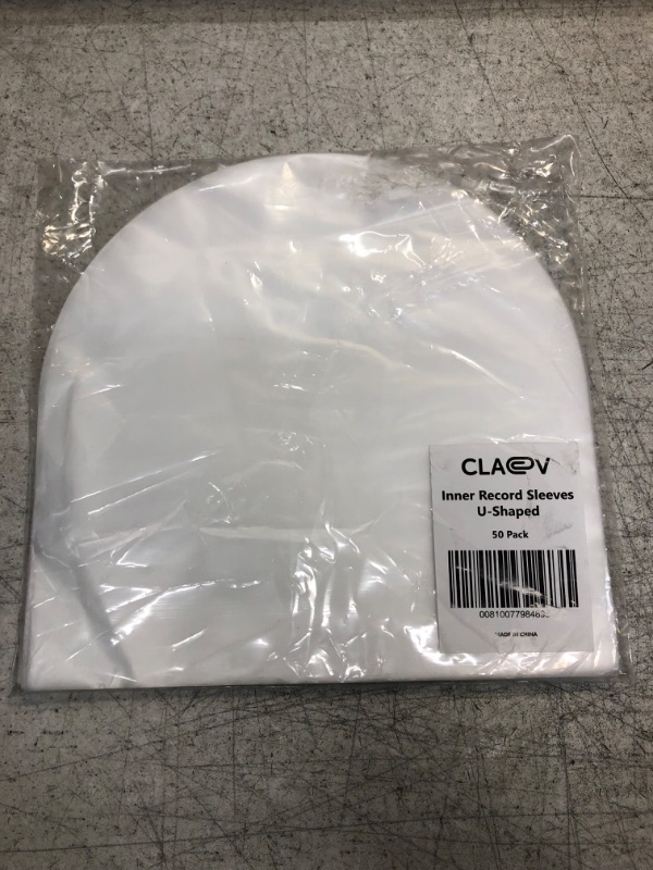 Photo 2 of Claev 50 Inner Record Sleeves for 33 LP Vinyl Records (12 inch, U-Shape, Translucent), No Bunching Anti Static Protective Covers for Album Storage
