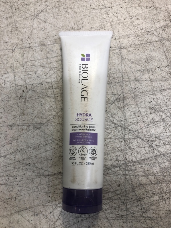 Photo 2 of Biolage Hydra Source Conditioning Balm | Hydrates, Nourishes & Detangles Dry Damaged Hair | Moisturizing | Sulfate-Free | For Medium To Coarse Hair | Deep Conditioning 9.50 Fl Oz (Pack of 1)