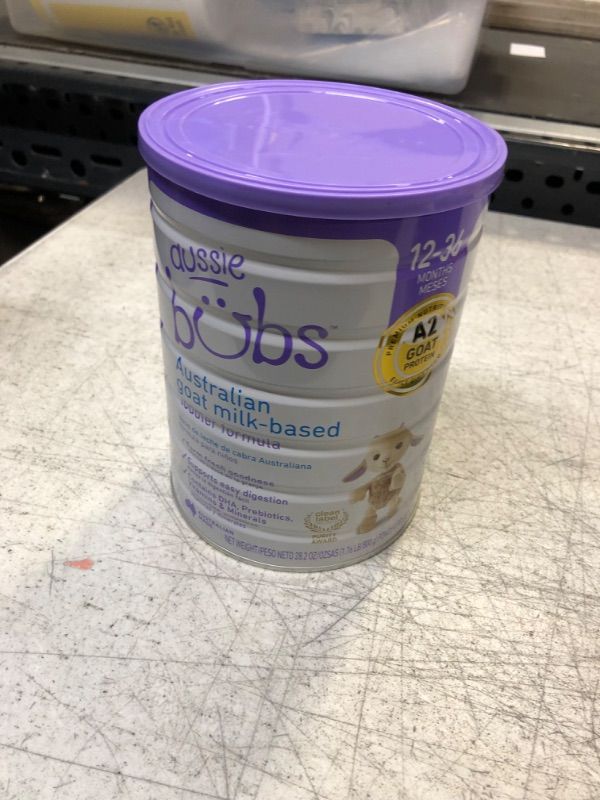 Photo 1 of Aussie Bubs Australian Goat Milk-Based Toddler Formula, For Kids 12-36 months, Made with Fresh Goat Milk, 28.2 oz (BB 06FEB24)