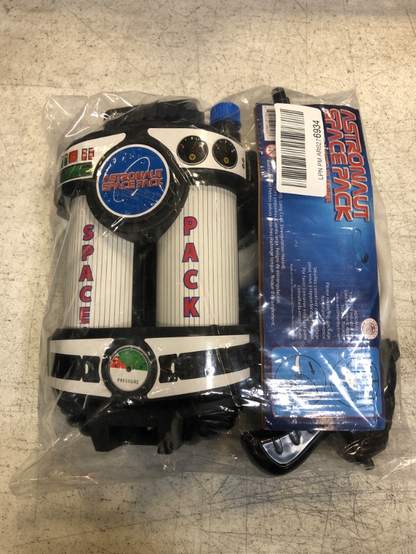 Photo 2 of Aeromax Astronaut Space Pack Super Water Blaster with fully adjustable straps for comfort and control., White/Black With Red and Blue Accents