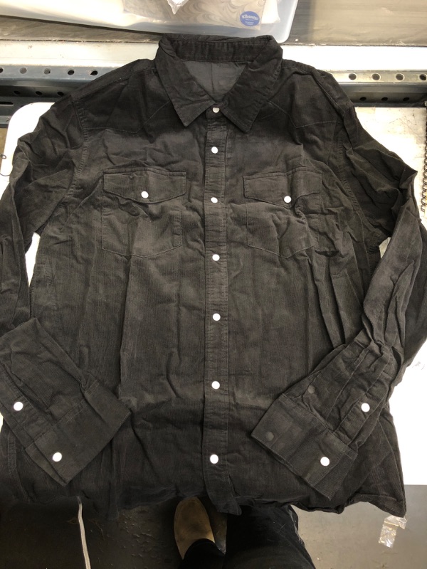 Photo 1 of Black Corduroy Long Sleeve Large 