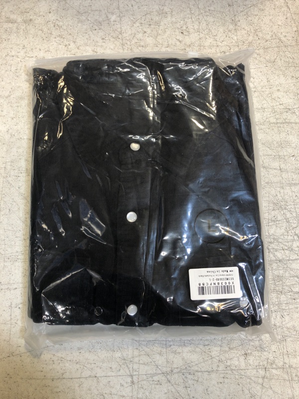 Photo 2 of Black Corduroy Long Sleeve Large 