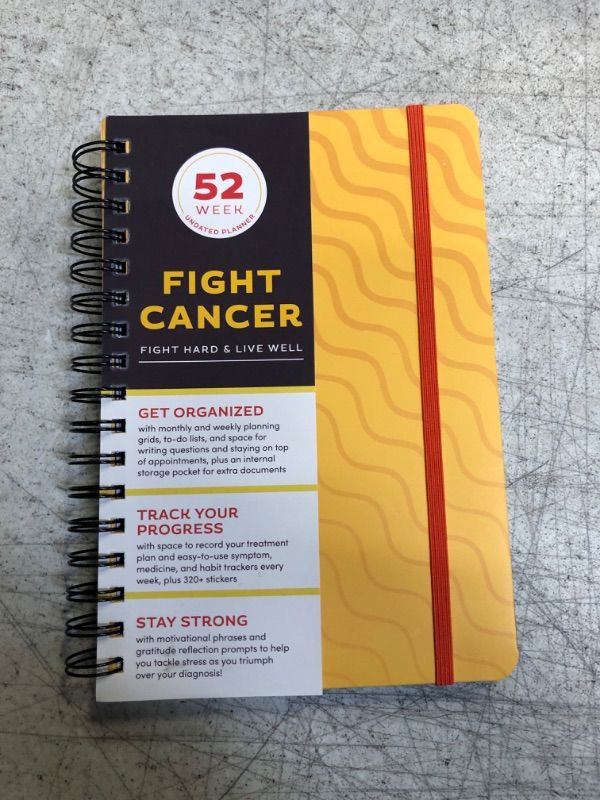 Photo 2 of Fight Cancer Undated Planner: A 52-Week Motivational Organizer and Get Well Gift for Cancer Patients and Caregivers