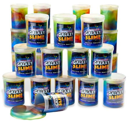 Photo 1 of - 12 Pack Galaxy Slime 15 X3 - Assorted Unicorn Party Favors Stress Relief Toys
