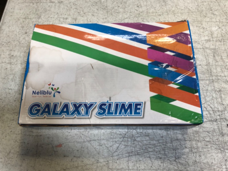 Photo 3 of - 12 Pack Galaxy Slime 15 X3 - Assorted Unicorn Party Favors Stress Relief Toys
