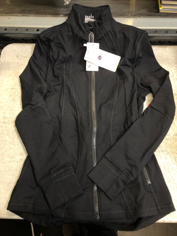 Photo 1 of Black Zip Up Jacket Large 