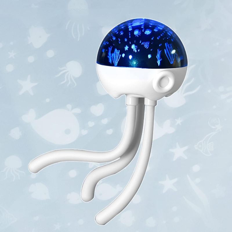 Photo 1 of NICE POINT Star Night Light for Kids, Cute Jellyfish Star Lamp with Flexible Tripod, Bedside Bedroom Companion Light, Ambient Night Light, Suitable for Holiday and Children's Birthday Gifts
