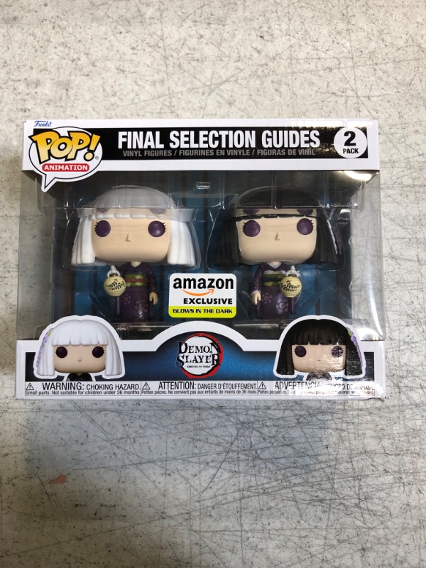 Photo 2 of Funko Pop! Animation: Demon Slayer - Final Selection Guides, Kanata and Kiriya Glow in The Dark, Amazon Exclusive