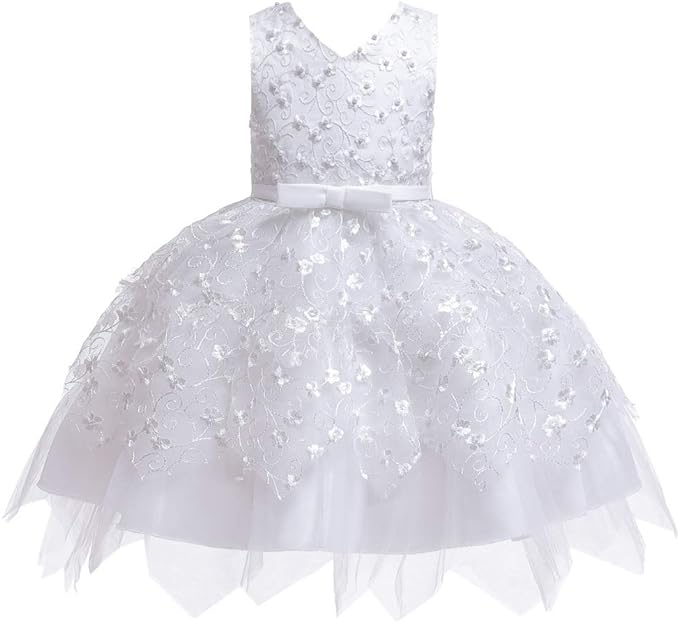 Photo 1 of COMISARA 6M-4T Toddler Baby Girls Flower Dress Formal Pagenat Party Tutu Gown Dresses- SIZE 18M

