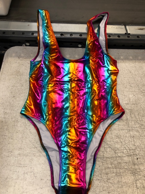 Photo 1 of Rainbow Holographic Swimsuit Large 