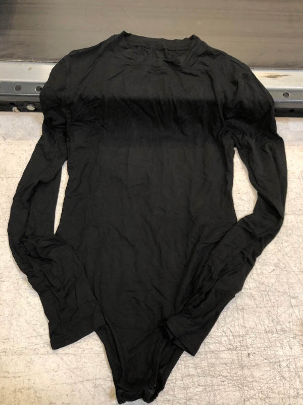 Photo 1 of Black Long Sleeve Bodysuit Small