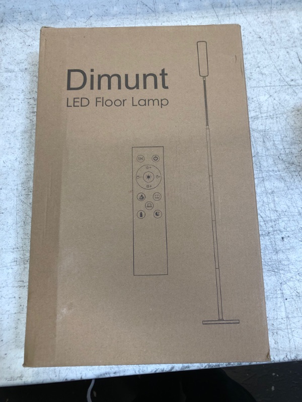 Photo 3 of Dimunt LED Floor Lamp, Bright 15W Floor Lamps for Living Room with 1H Timer, Stepless Adjustable 3000K-6000K Colors & Brightness Standing Lamp with Remote & Touch Control Reading Floor Lamps
