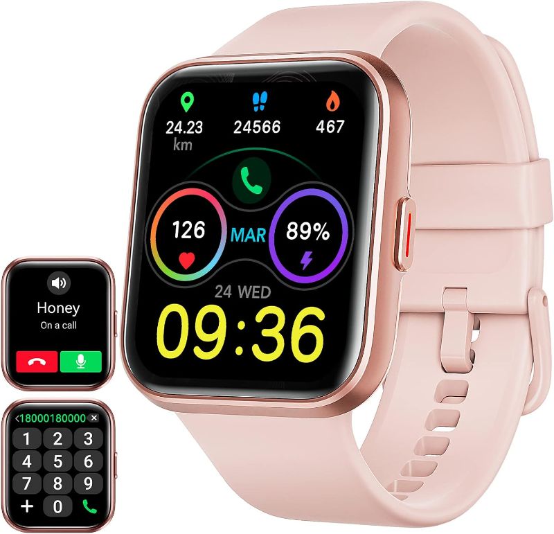 Photo 1 of ENOMIR Smart Fitness Watch for Men Women(Answer/Make Call), Alexa Built-in, with Heart Rate SpO2 Sleep Monitor 100 Sports 5ATM Waterproof Activity Trackers and Smartwatches for iOS&Android Phones
