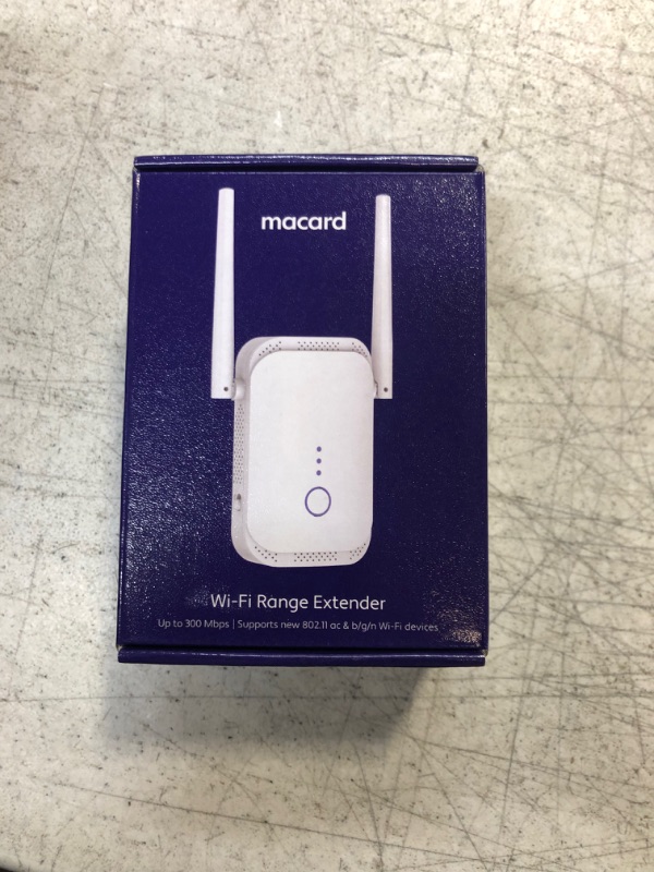 Photo 1 of Macard Wi Fi Range Extender 300 Mbps Supports New 802.1 Devices Model N 300
