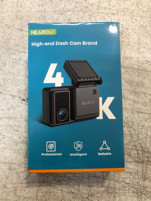 Photo 1 of HEABOLI HP88 Black 4K Dual Front And Rear Wi-Fi GPS High End Dash Camera.