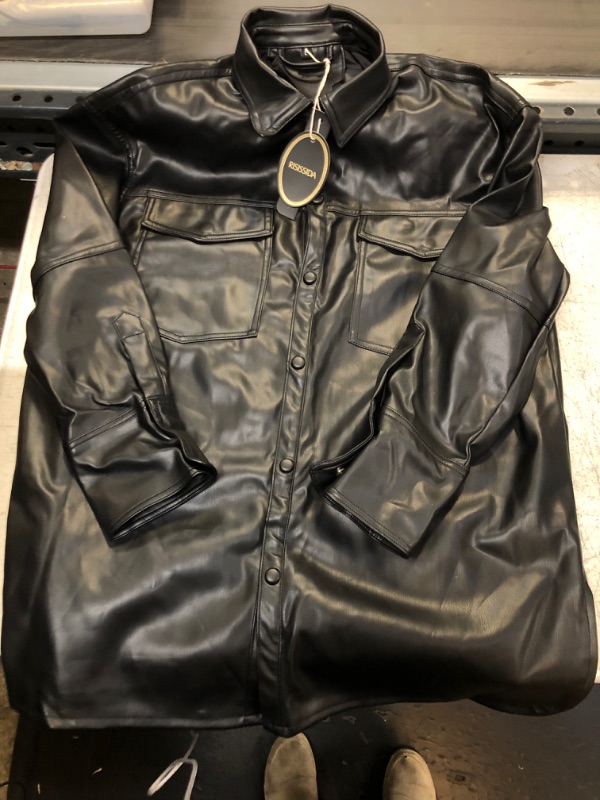 Photo 1 of Faux Leather Jacket Large 