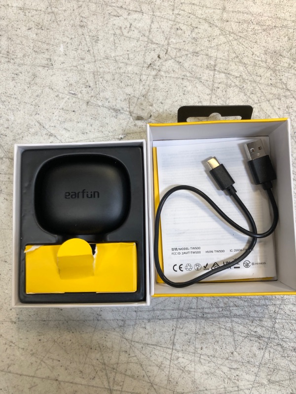 Photo 2 of EarFun Air Pro 3 Noise Cancelling Earbuds, Qualcomm® aptX™ Adaptive Sound, 6 Mics CVC 8.0 ENC, Bluetooth 5.3 Earbuds, Multipoint Connection, 45H Playtime, App Customize EQ, Wireless Charging
