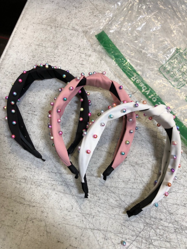 Photo 1 of 3 Pack Headbands With Pearls 