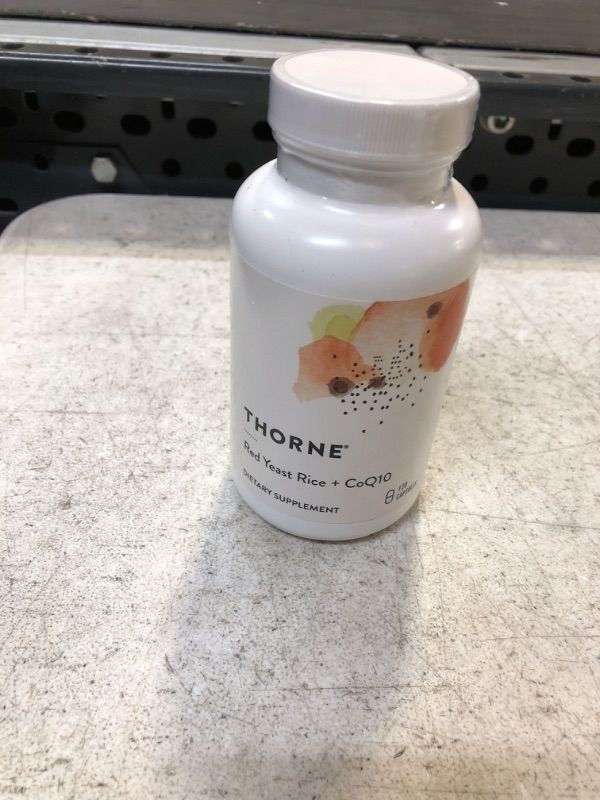 Photo 2 of Thorne Red Yeast Rice + CoQ10 - Maintain Healthy Cholesterol Levels and Supports Cardiovascular Health - Gluten-Free, Dairy-Free - 120 Capsules
Exp 06/2025
