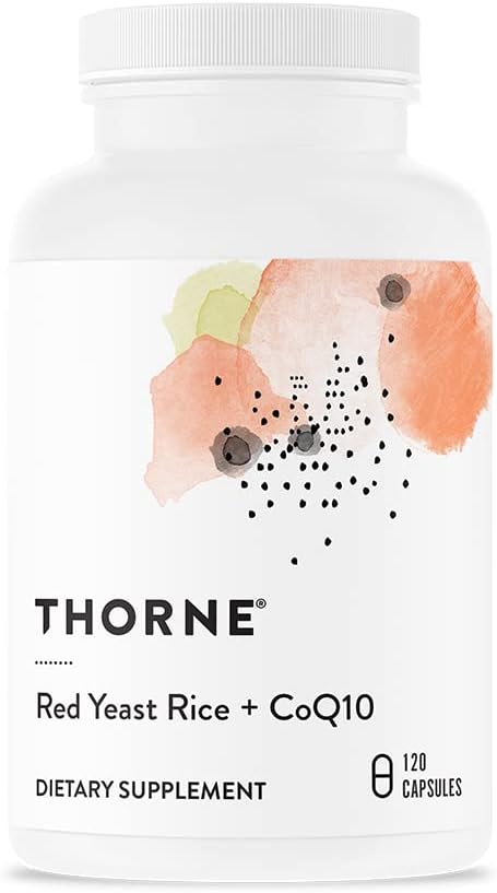 Photo 1 of Thorne Red Yeast Rice + CoQ10 - Maintain Healthy Cholesterol Levels and Supports Cardiovascular Health - Gluten-Free, Dairy-Free - 120 Capsules
Exp 06/2025