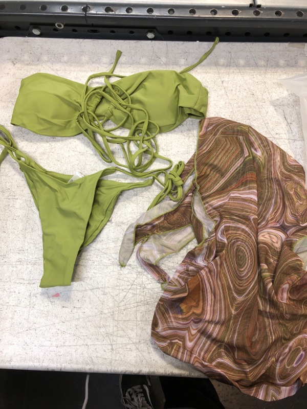 Photo 1 of 3PCS Bikini Set With Cover Up Medium 