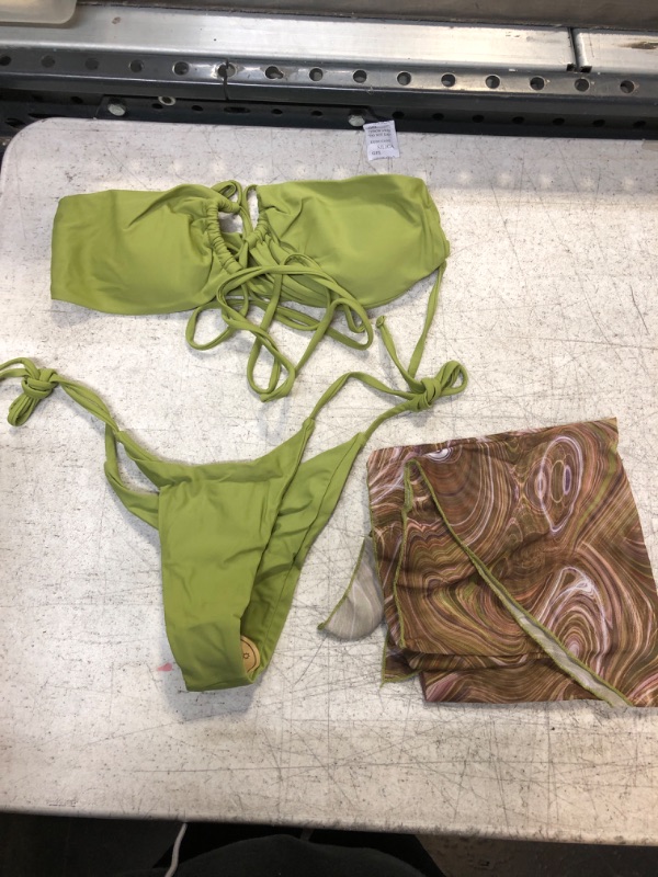 Photo 1 of 3PCS Bikini Set With Cover Up Medium 