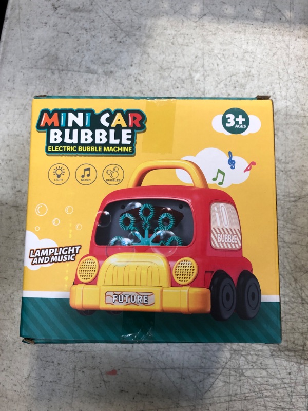 Photo 1 of Car Shape Bubble Machine Automatic Bubble Blower for Toddlers Kids, 8 Wands 1000+ Bubbles Per Minute Bubble Maker with Light & Music, Bubble Toys for Outdoor/Indoor Party Favor, Birthday Gift
