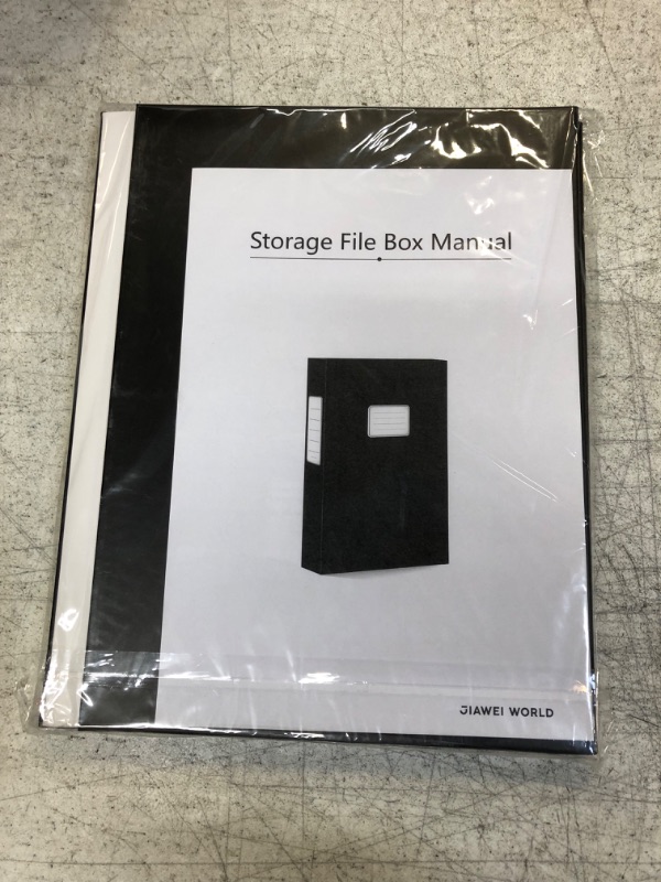 Photo 2 of JiaWei Storage Folders Boxes 3Pack, A4 File Portable Project Case for Documents, 0.9" File Folder, Sturdy A4 Binder, 200 Sheet Capacity, Foldable Organizer Filing Box for Office
