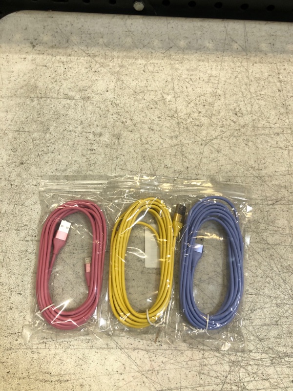 Photo 2 of [Apple MFi Certified] iPhone Charger 3Pack 10FT Lightning Cable Fast Charging iPhone Charger Cord Compatible with iPhone 14 13 12 11 Pro Max XR XS X 8 7 6 Plus SE and More - Colorful
